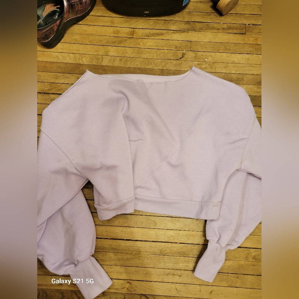 Blogilates Dance Studio Sweatshirt Evening Haze Size XS